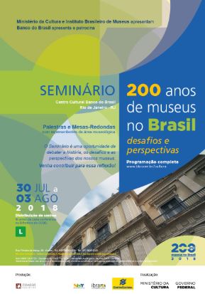 Ibram promove seminário sobre 200 anos de museus no Brasil